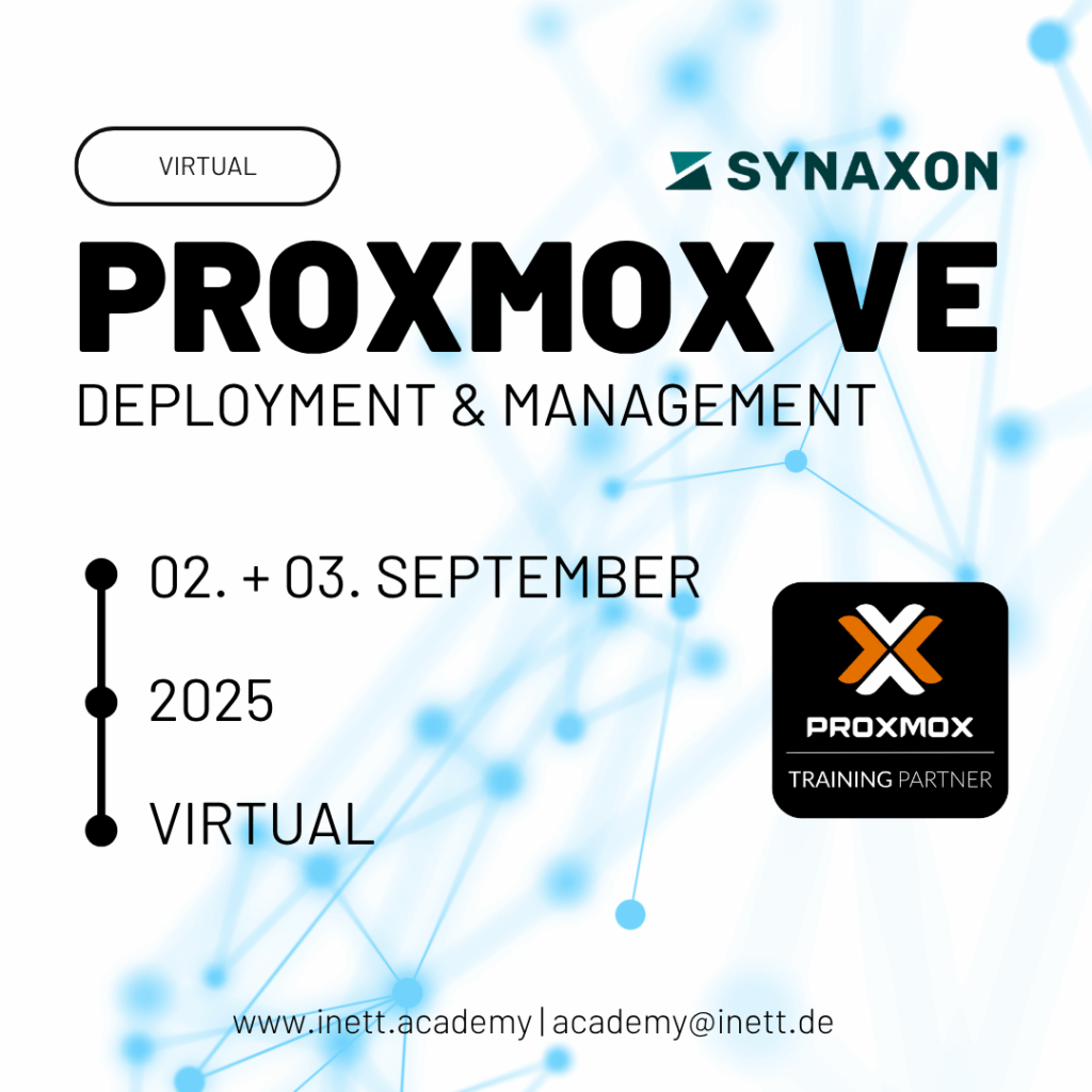 Proxmox VE | Deployment und Management // 02. – 03. September 2025