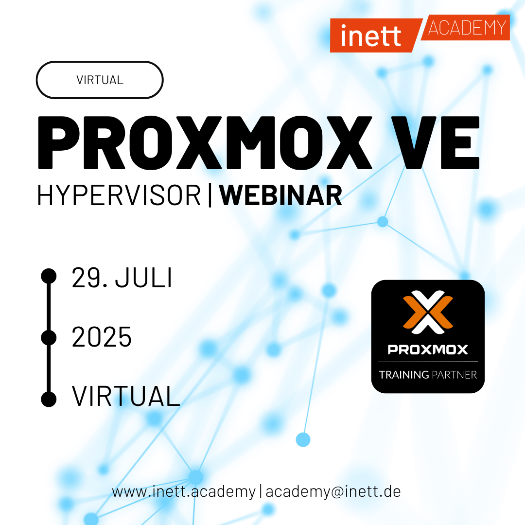 Symbolbild für Proxmox VE Webinar – kompakter Onlinekurs am 29. Juli 2025