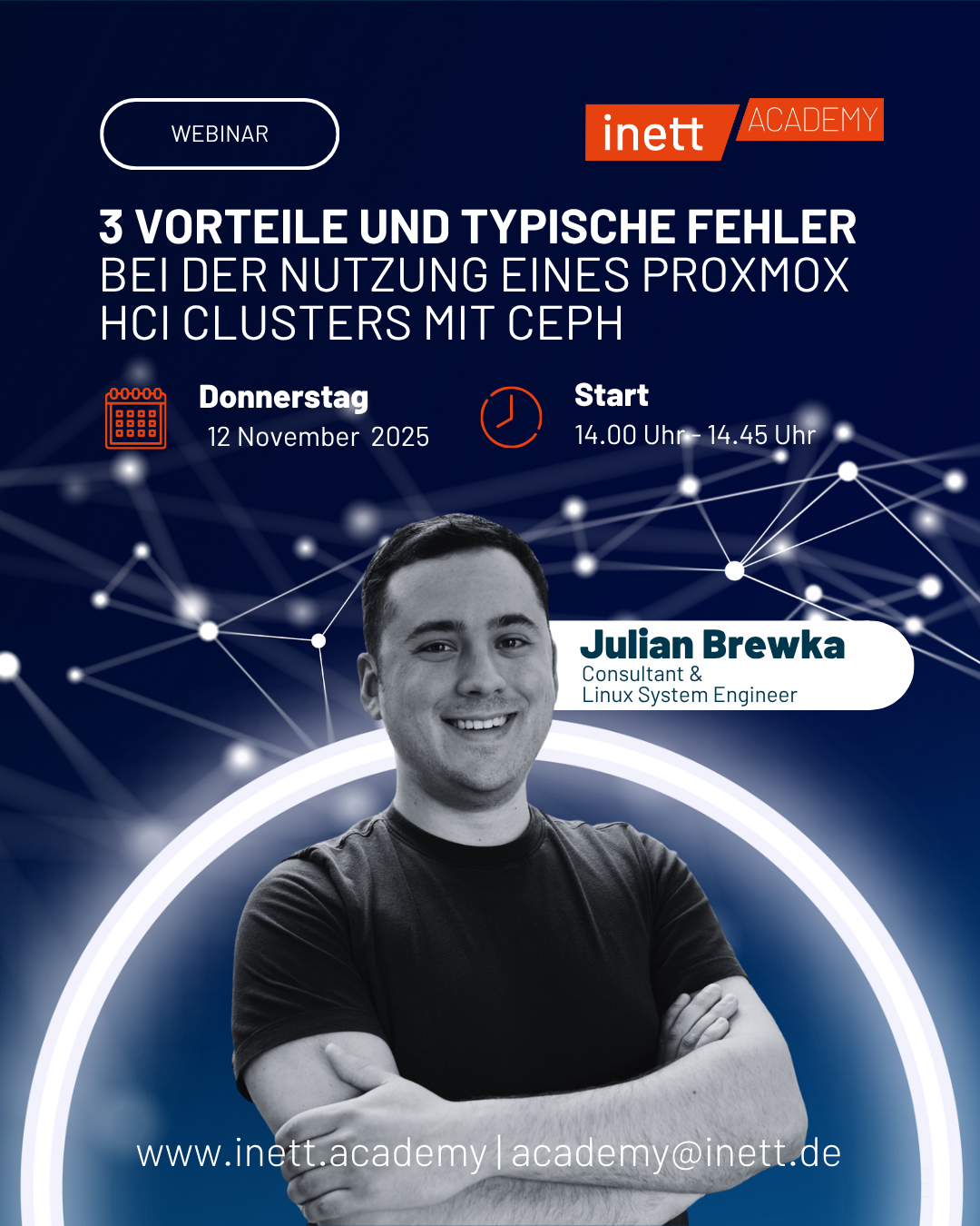 Webinar | 3 Vorteile und typische Fehler bei der Nutzung eines Proxmox HCI Clusters mit Ceph