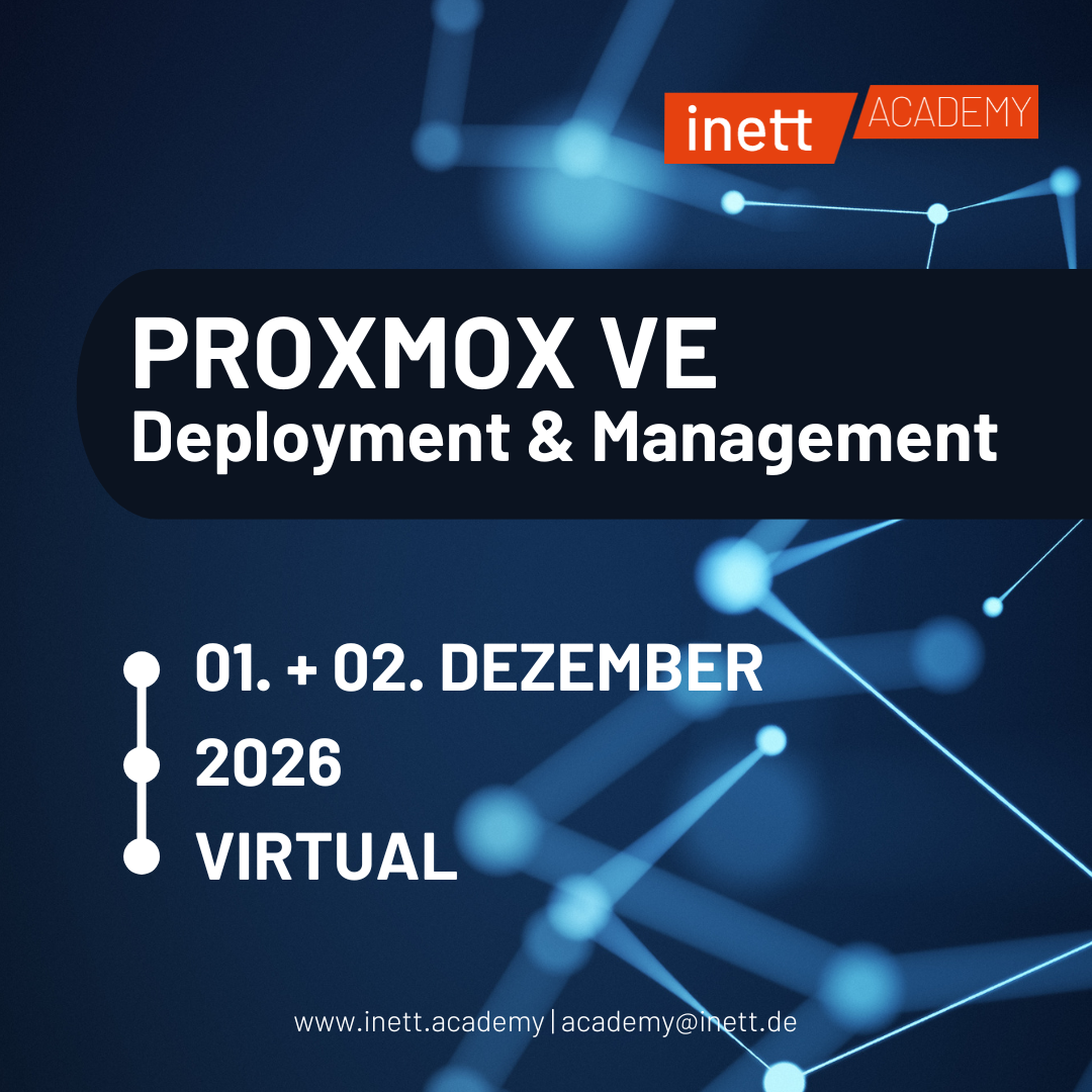 Proxmox VE | Deployment und Management // 01. – 02. Dezember 2026