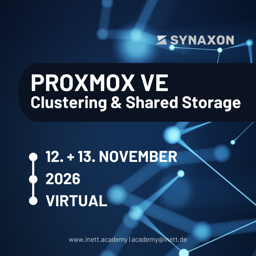 Proxmox VE | Deployment und Management // 10. – 11. November 2026