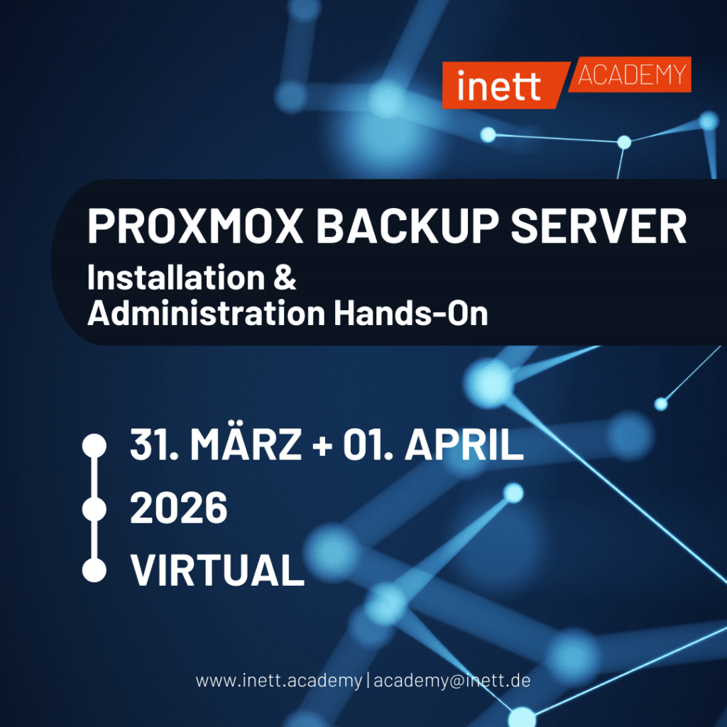 PROXMOX BACKUP SERVER Installation & Administration Hands-On Training