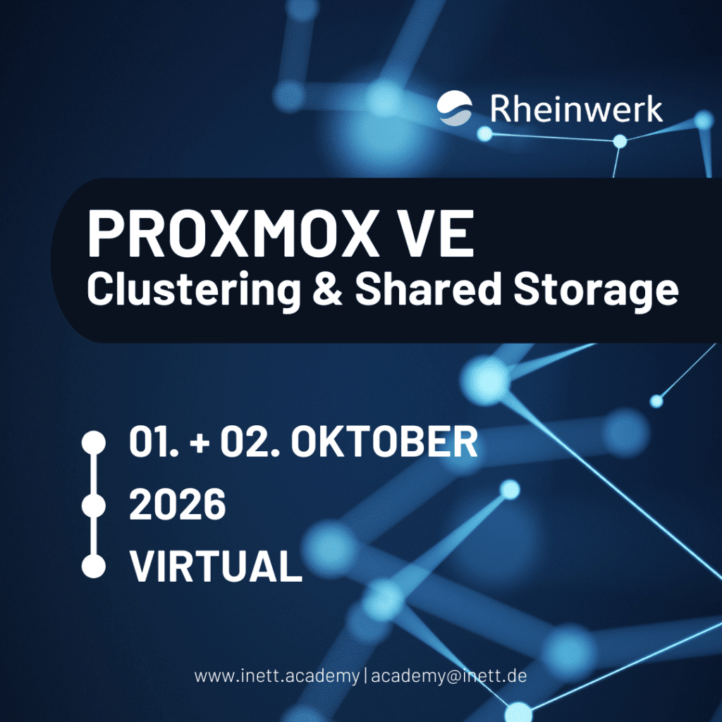 Proxmox VE | Clustering und Shared Storage // 01. – 02. Oktober 2026