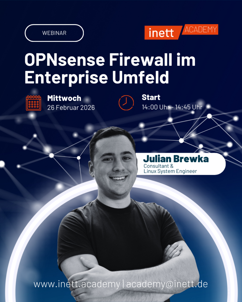 Webinar | OPNsense Firewall im Enterprise Umfeld // 26.02.2026