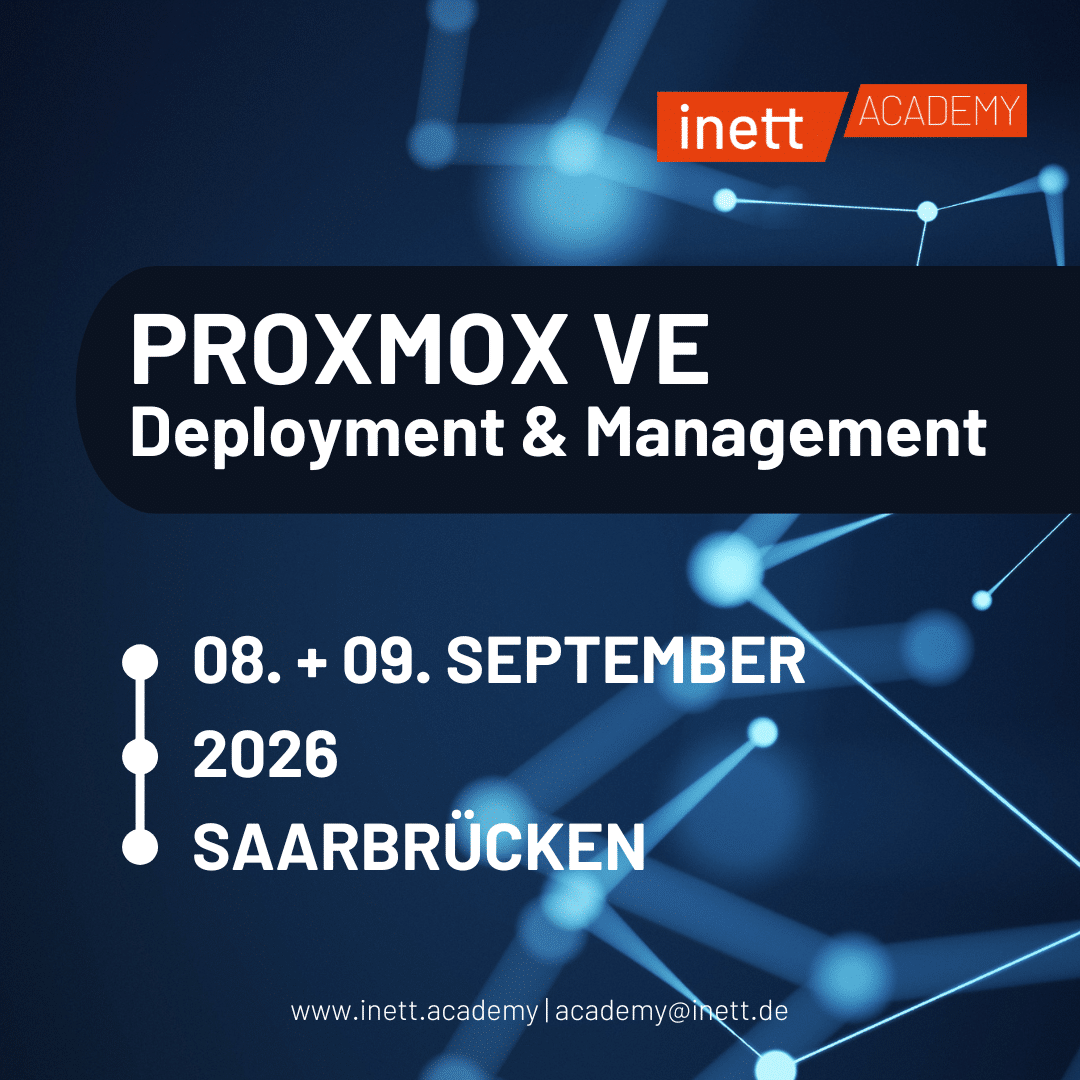 Proxmox VE | Deployment und Management // 08. – 09. September 2026