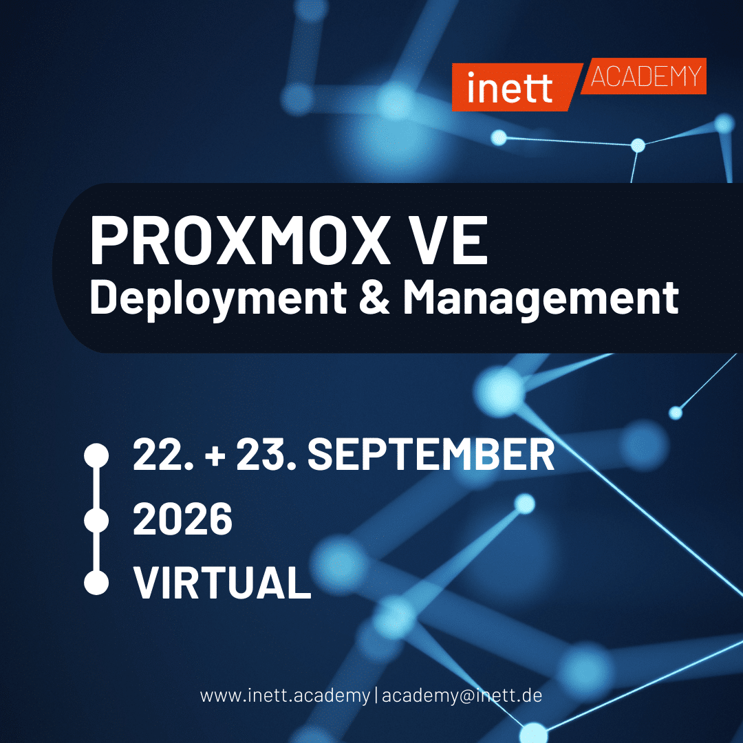 Proxmox VE | Deployment und Management // 22. – 23. September 2026