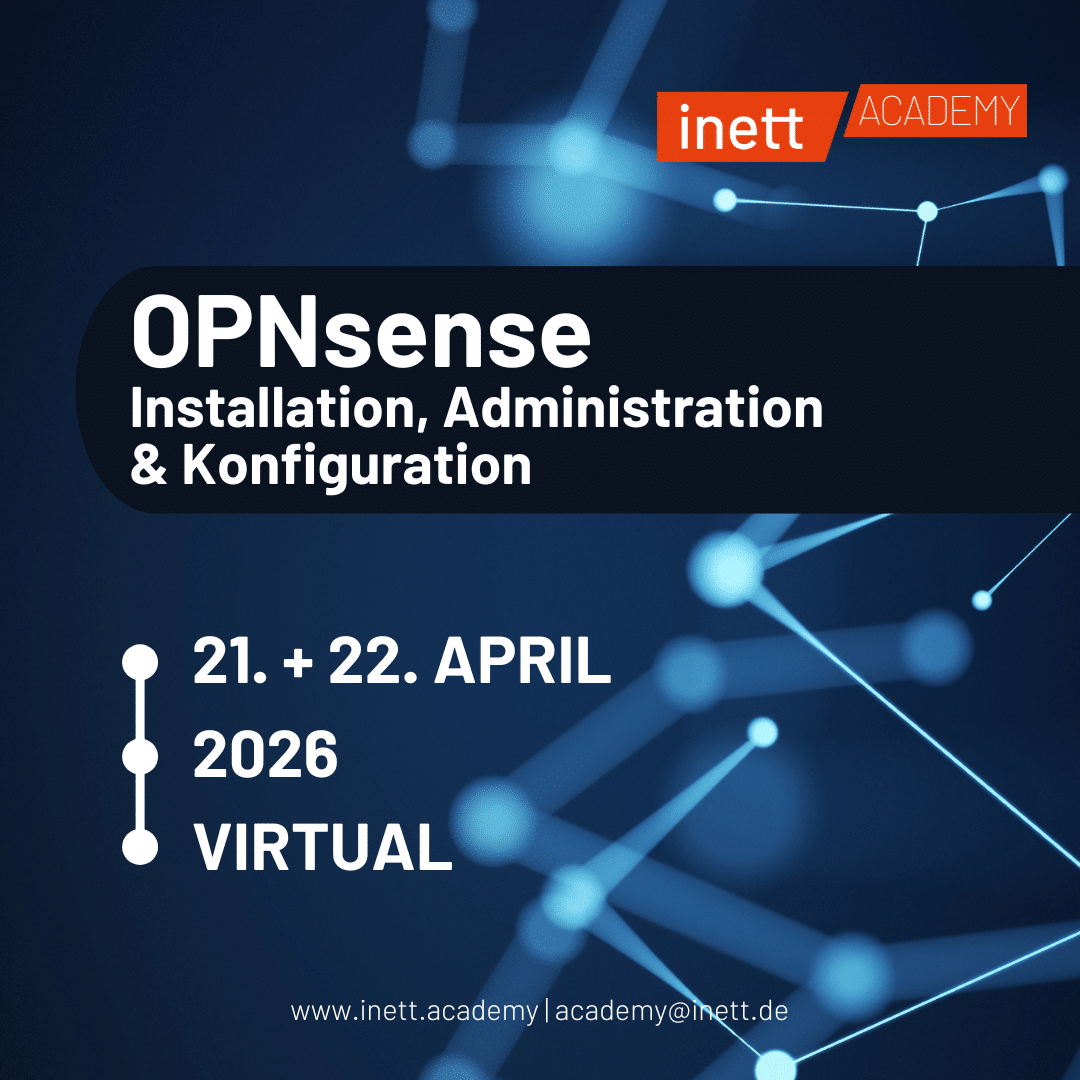 OPNsense Installation, Administration & Konfiguration Kurs am 21. und 22. April 2026