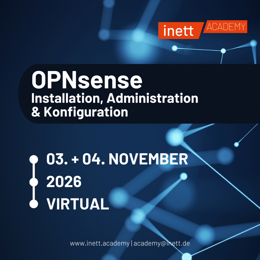 OPNsense | Installation, Administration und Konfiguration 03. - 04. November 2026